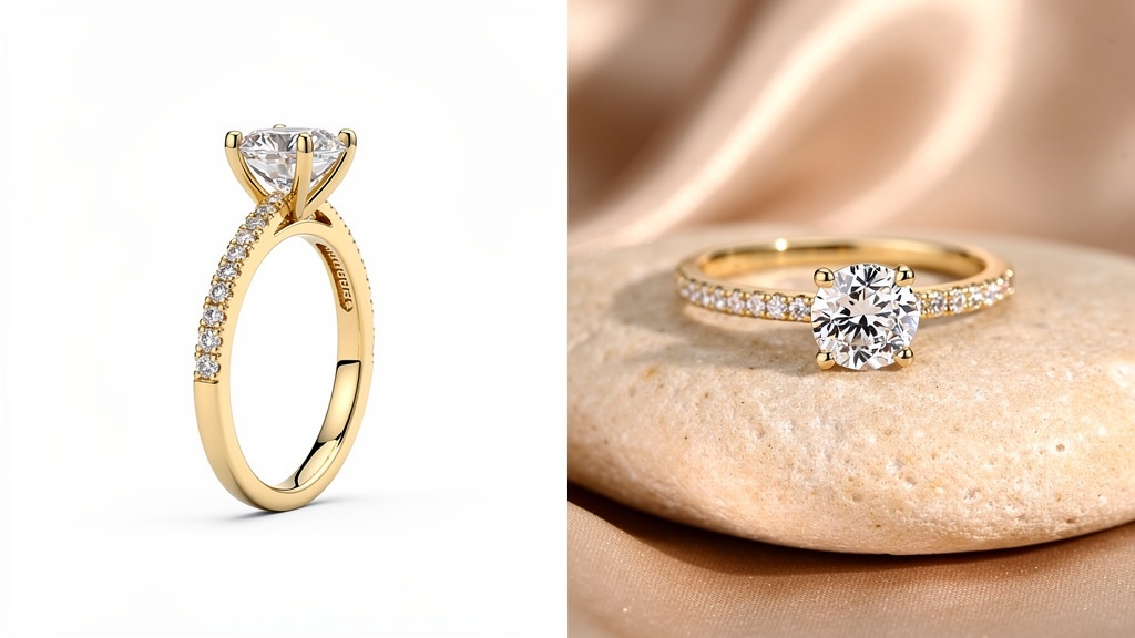 Cushion Solitaire Engagement Ring — Yellow Gold