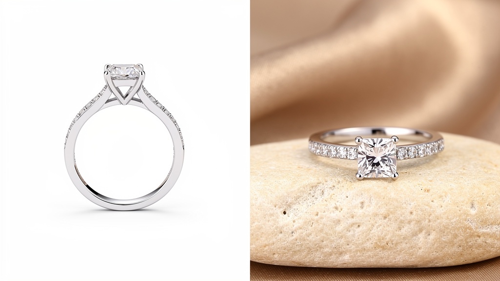 Princess Solitaire Engagement Ring — Yellow Gold