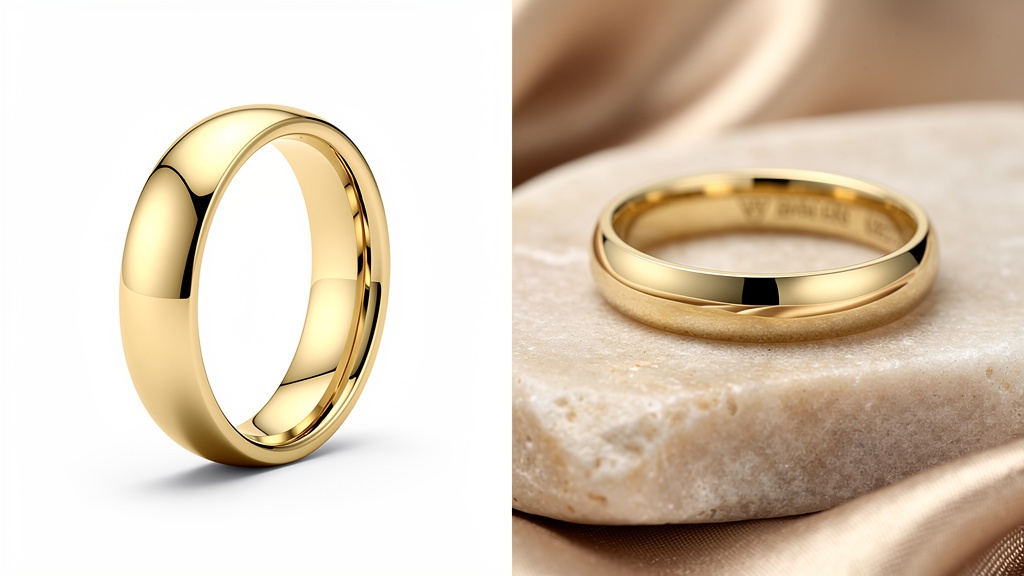 Classic Domed Wedding Band — Yellow Gold